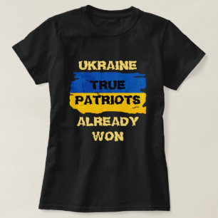T-shirt Drapeau Bleu et Jaune des Guerriers d'Ukraine