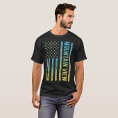 T-shirt Drapeau Bleu Jaune - Mountain View (Devant entier)