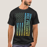 Drapeau bleu jaune USA - vice-président