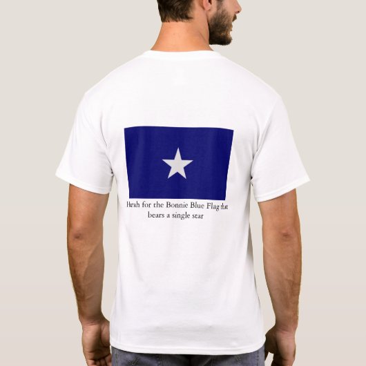 T-shirt Drapeau bleu mignon (Dos)