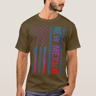T-shirt Drapeau bleu Nouveau Mexique