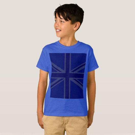 T-shirt Drapeau Bleu Union Jack (Devant entier)