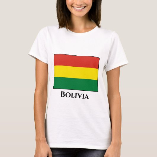 T-shirt Drapeau bolivien (Devant)