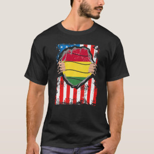 T-shirt Drapeau bolivien d'un patriote d'Amérique grandit
