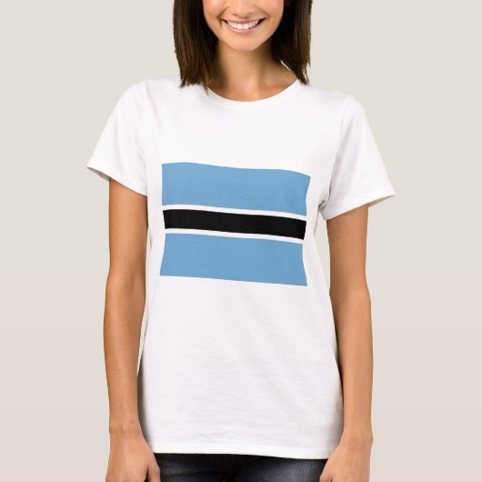 T-shirt Drapeau botswanais (Botswana) (Devant)