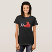 T-shirt Drapeau Bowhuning Archer Longbow Crossbow Archer (Devant entier)