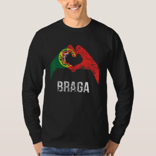 T-shirt Drapeau Braga Portugal Vintage Portugal