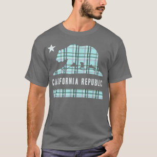 T-shirt Drapeau branché de l'ours de la Californie