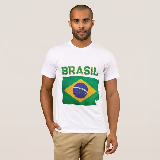 T-shirt Drapeau Brasil (Devant entier)