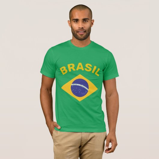 T-shirt Drapeau Brasil (Devant entier)