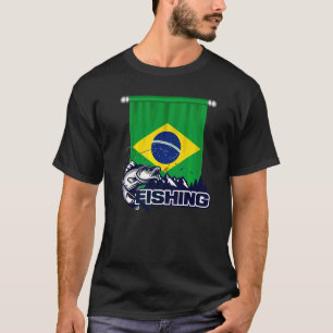 T-shirt Drapeau Brésil Pêche