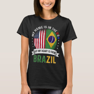 T-shirt Drapeau brésilien américain Roches brésiliennes US