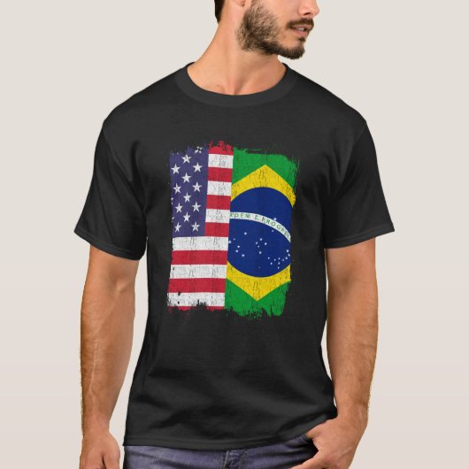 T-shirt Drapeau brésilien du Brésil (Devant)