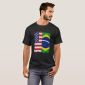 T-shirt Drapeau brésilien du Brésil (Devant entier)