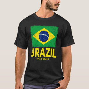 T-shirt Drapeau Brésilien Idée pour Hommes & Brasil Patrim