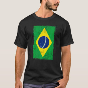 T-shirt Drapeau Brésilien Idée Pour Hommes & Patrimoine Br