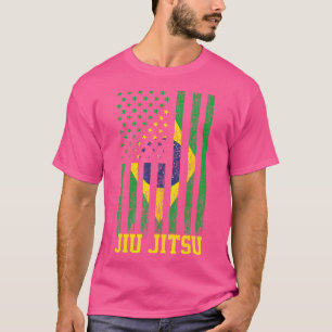 T-shirt Drapeau brésilien Jiu Jitsu Brésil États-Unis