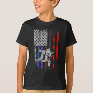 T-shirt Drapeau brésilien Jiu Jitsu Classement Étoiles e