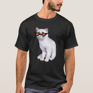 T-shirt Drapeau britannique Angleterre Silver Cat Sung