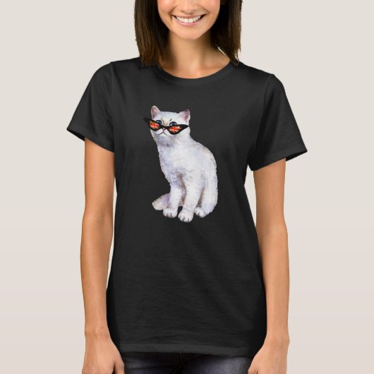 T-shirt Drapeau britannique Angleterre Silver Cat Sung (Devant)