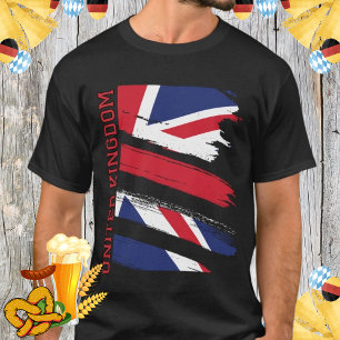 T-shirt Drapeau britannique déchiré Vintage Union Jack Gra