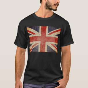 T-shirt Drapeau BRITANNIQUE fané