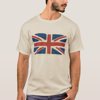 T-shirt Drapeau britannique grunge d'Union Jack