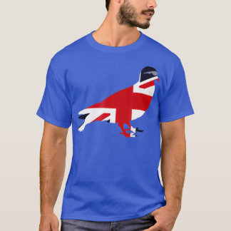 T-shirt Drapeau britannique Pigeon Bird Lunettes de soleil