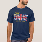 T-shirt Drapeau britannique Roi Charles (Devant)