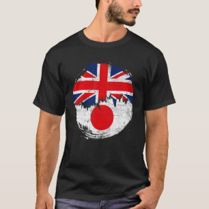 T-shirt Drapeau britannique vintage Racines Japon Distesse