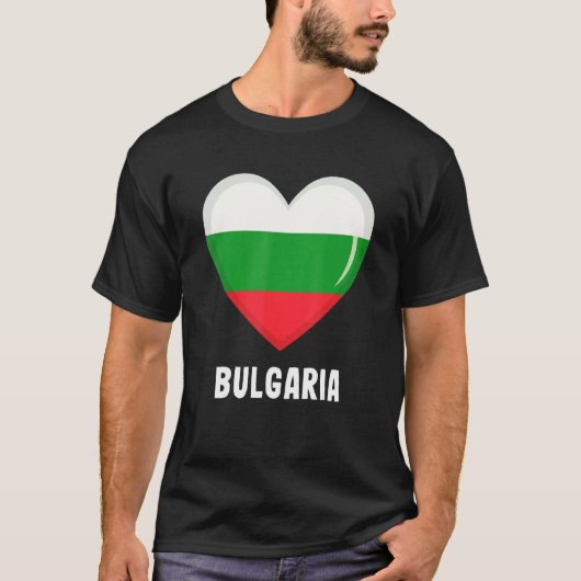 T-shirt Drapeau bulgare (Devant)