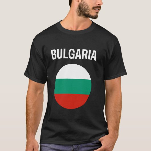 T-shirt Drapeau Bulgarie Moderne (Devant)