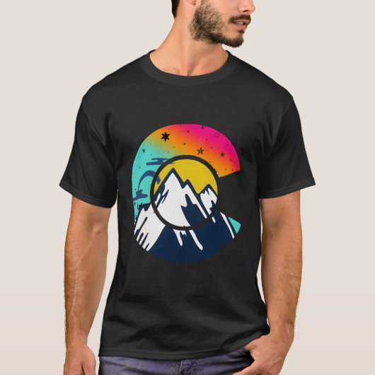 T-shirt Drapeau C du Colorado (Devant)