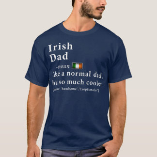 T-shirt Drapeau cadeau de Fête des pères pour papa irlanda