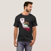 T-shirt Drapeau californien Patriotique (Devant entier)