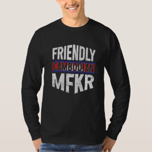 T-shirt Drapeau Cambodge Cambodgiens fiers Hommes & Femmes