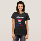 T-shirt Drapeau cambodgien 1 (Devant entier)