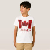 T-shirt Drapeau Canada Chemise Souvenir pour enfan (Devant entier)