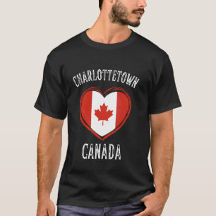 T-shirt Drapeau Canada Cœur Charlottetown