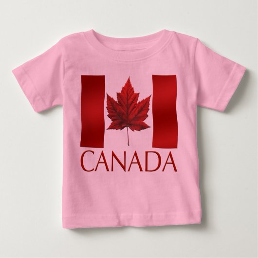 T-shirt Drapeau Canada Tee - shirt bébé Canada (Devant)
