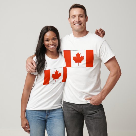 T-shirt Drapeau canadien (Unisexe)