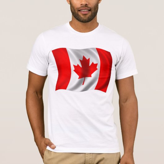 T-shirt Drapeau canadien (Devant)