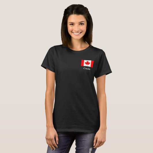 T-shirt Drapeau canadien (Devant entier)