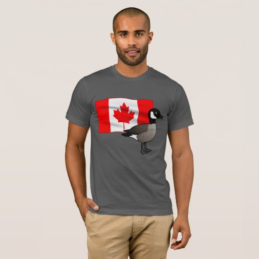 T-shirt Drapeau canadien (Devant entier)