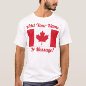 T-shirt Drapeau canadien (Devant)