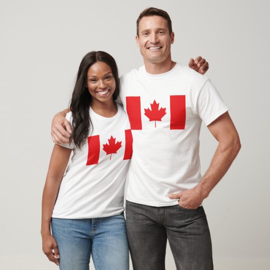 T-shirt Drapeau canadien (Unisexe)