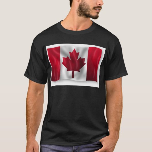T-shirt Drapeau canadien (Devant)