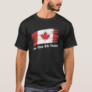 T-shirt Drapeau canadien à la feuille d'érable sur l'équip