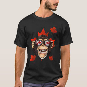 T-shirt Drapeau canadien de la feuille d'érable Patriotiqu