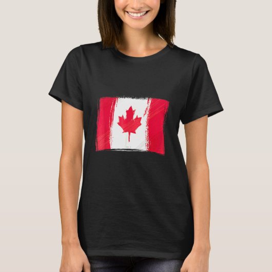 T-shirt Drapeau canadien Drapeau Canada Canada (Devant)